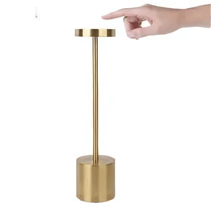 Luminária-de-Mesa-Touch-Dourado-Trazida