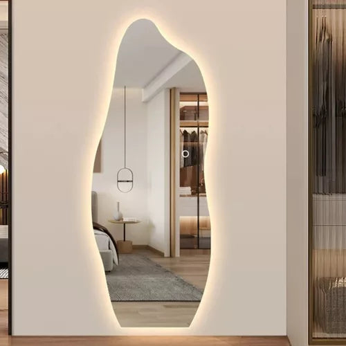 Espelho De Led Orgânico 160x60 Moderno Luxo Decorativo - Lojas Trazida