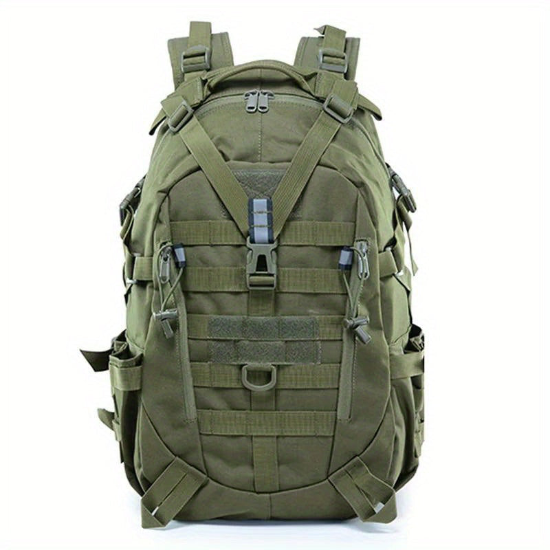 Mochila Tática Camuflada 40L com Sistema Molle e Listra Refletiva